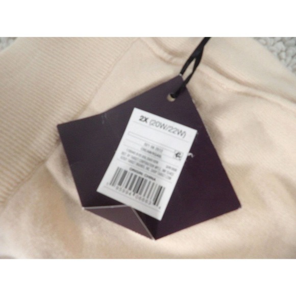 AVA & VIV Womens Brown Front Pockets Comfort Waist Split Front Ponte Pants Sz 2X - Picture 8 of 8